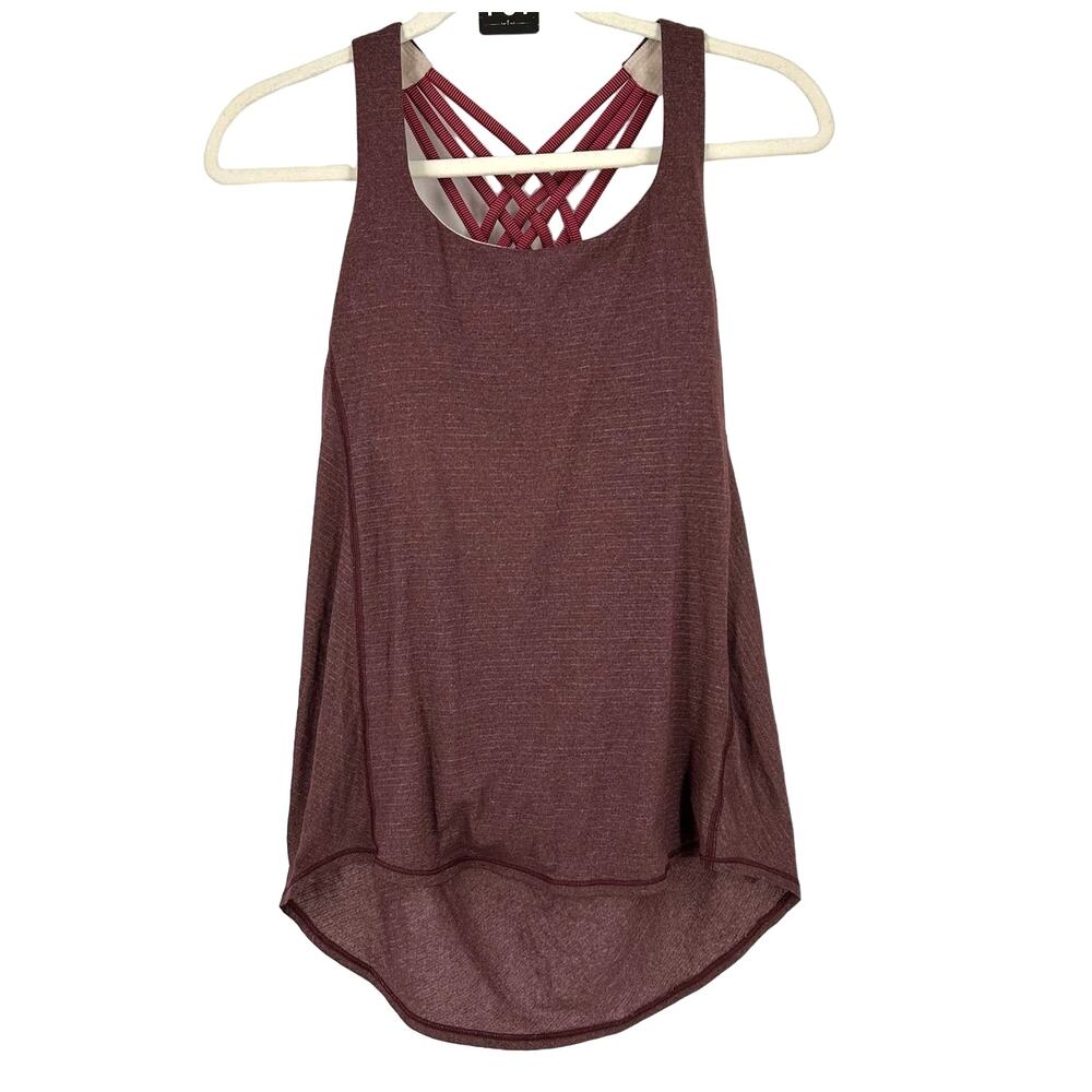 Lululemon Wild Tank Heathered‎ Bordeaux Drama Size 6
